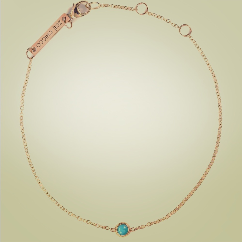 Turquoise Bezel Line Bracelet
ZOË CHICCO